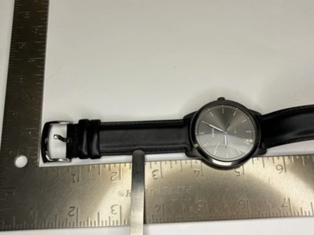 Fossil FS5459 Men's Minimalist 44mm Smoke Grey Watch Quartz